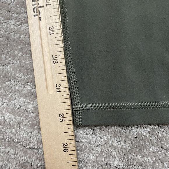 Lululemon Leggings Womens 12 Dark Green High Rise Pockets Yoga Pants Athletic - Picture 11 of 11